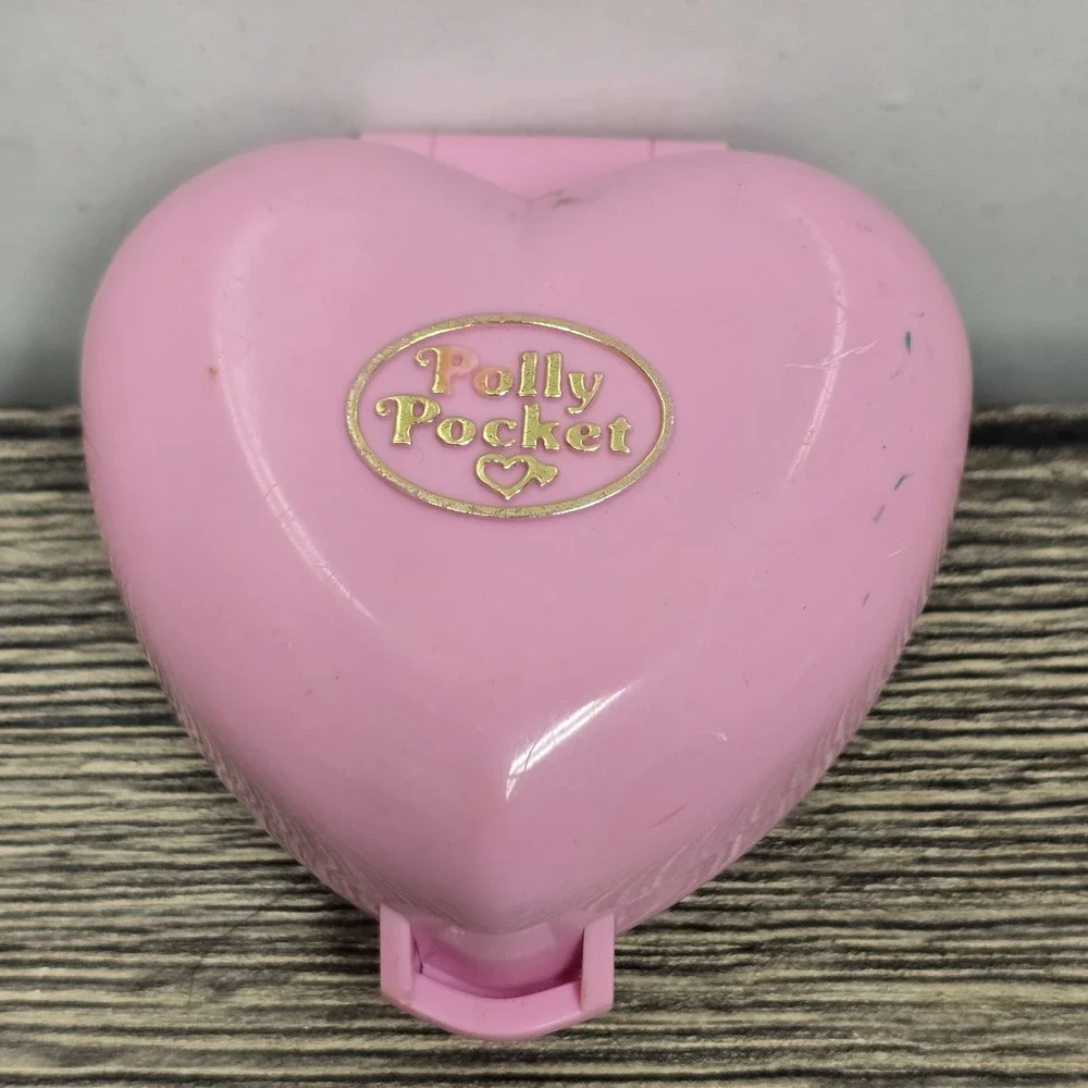 Polly Pocket Kozy‎ Kitties Pet Parade Heart Compact Bluebird Toys Vintage 1993